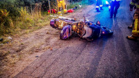 Groźny wypadek motocyklisty. Kierowca w szpitalu