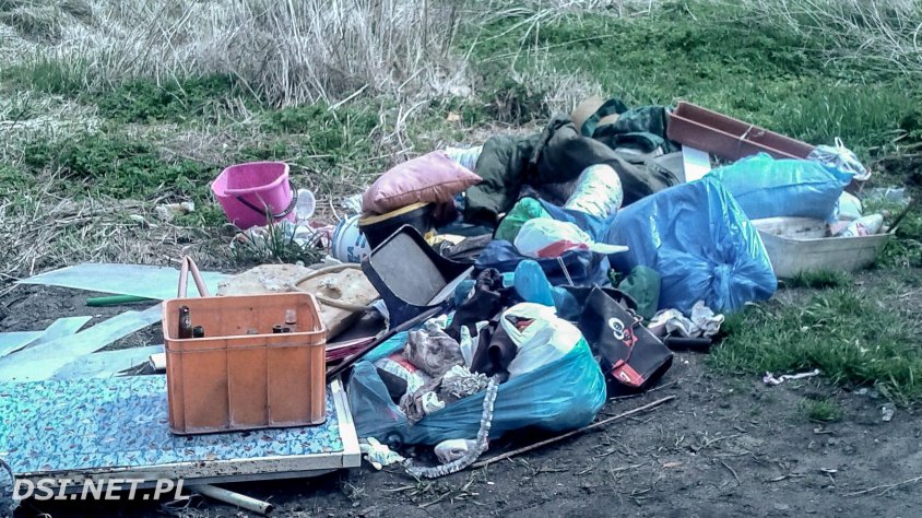 Mieszkaniec Drawska wyrzucał śmieci – zdjęcia. Dostał 500 zł mandatu