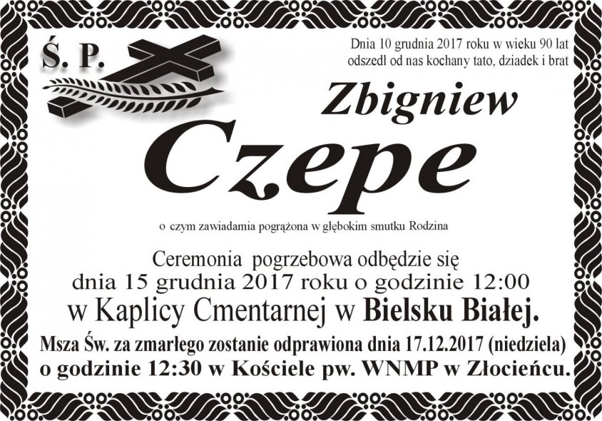 Ś.P Zbigniew Czepe