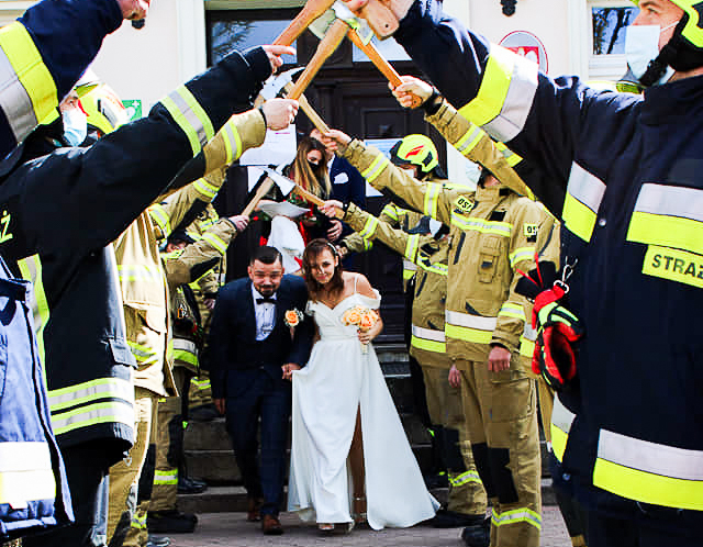 Czaplinek: Tak wygląda ślub strażaka. 