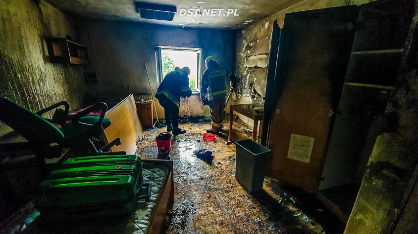 Pożar w ośrodku w Czaplinku postawił na nogi ratowników powiatu drawskiego.