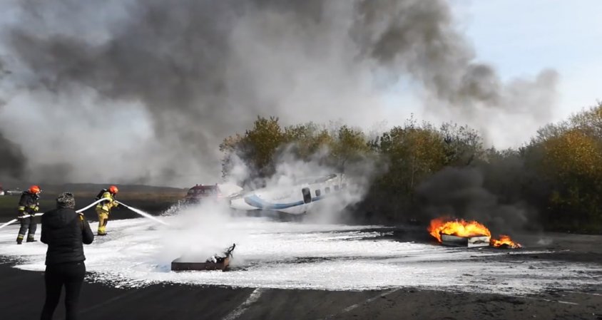 Katastrofa lotnicza na lotnisku w Broczynie. 