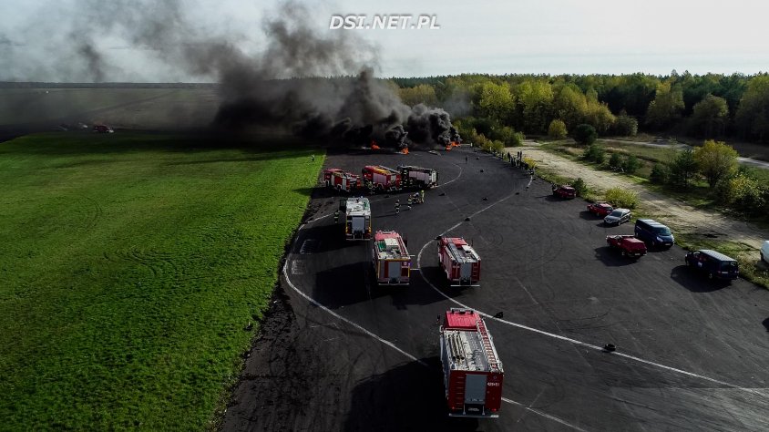 Zobaczcie niesamowite ujęcia katastrofy z drona podczas ostatnich ćwiczeń strażaków 