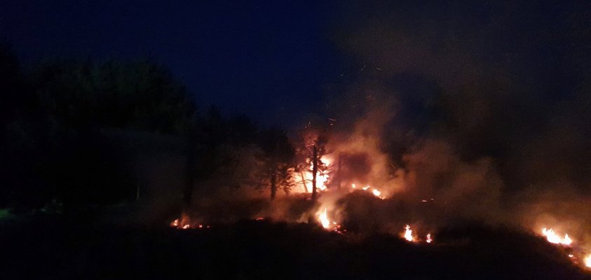 Zobaczcie pożar w okolicach Żelisławia
