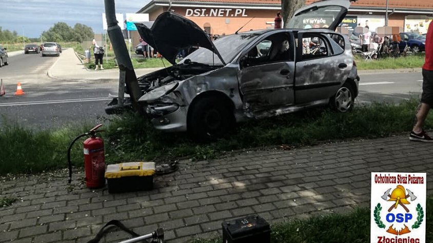 Wypadek na Połczyńskiej w Złocieńcu