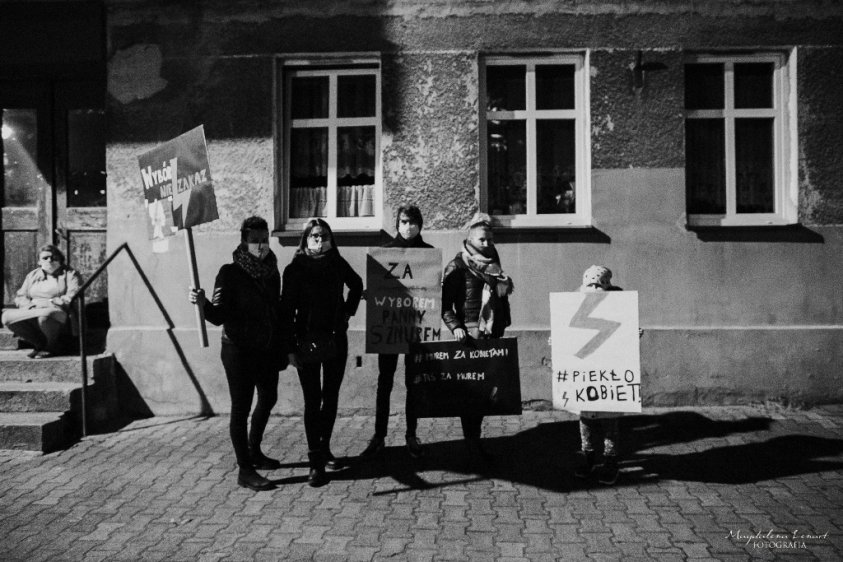 2020-10-25 Protest w Złocieńcu - fot. Magdalena Lenart_2