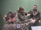Trening strzelecki kadetów na wirtualnej strzelnicy