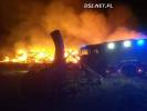 W nocy wielki pożar w Byszkowie. Do płonącej stodoły wezwano ponad 15 zastępów straży