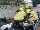 Zobacz jak strażacy rozcinają samochód z wypadku z 1 stycznia