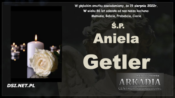 Ś.P. Aniela Getler