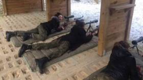 Trening strzelecki uczniów LO w Złocieńcu