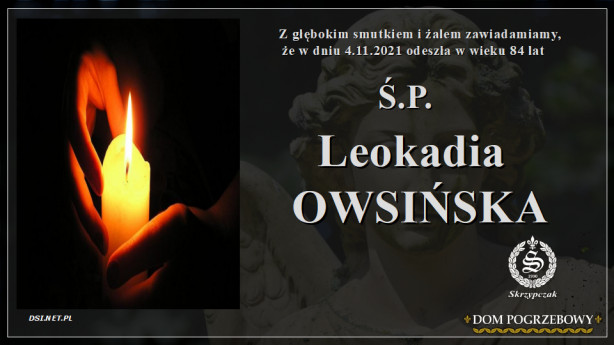 Ś.P. Owsińska Leokadia