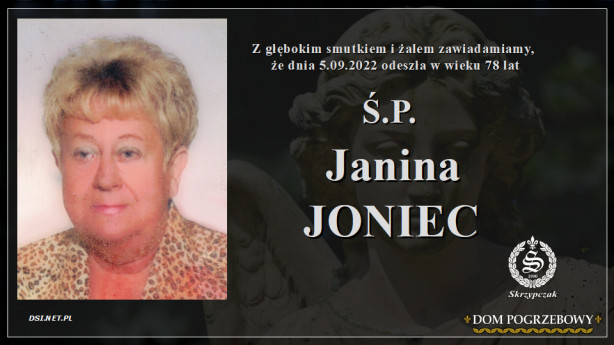 Ś.P. Janina Joniec
