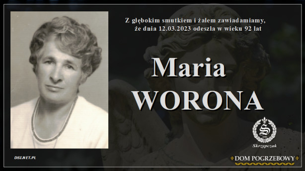 Ś.P. Maria Worona