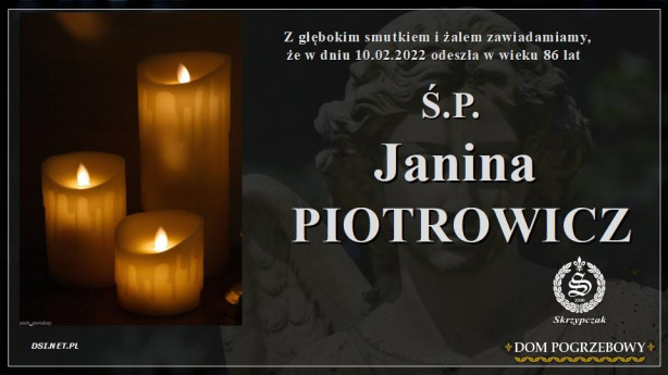 Ś.P. Janina Piotrowicz