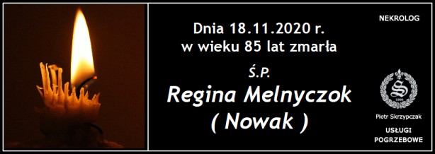 Ś.P. Regina Melnyczok