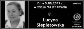 Ś.P. Lucyna Siepietowska