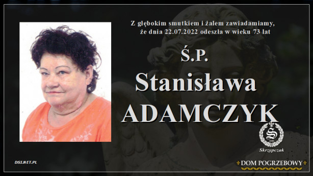 Ś.P. Stanisława Adamczyk