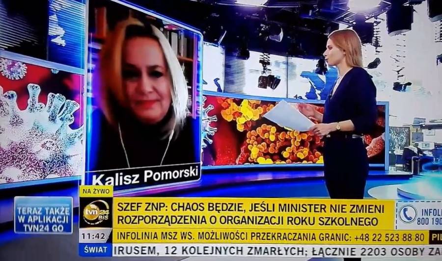 VIDEO: Aleksandra Radecka - nauczyciel z Kalisza Pomorskiego o sytuacji edukacji w TVN