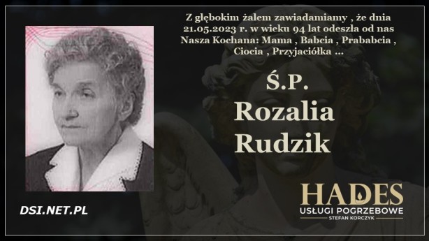 Ś.P. Rozalia Rudzik