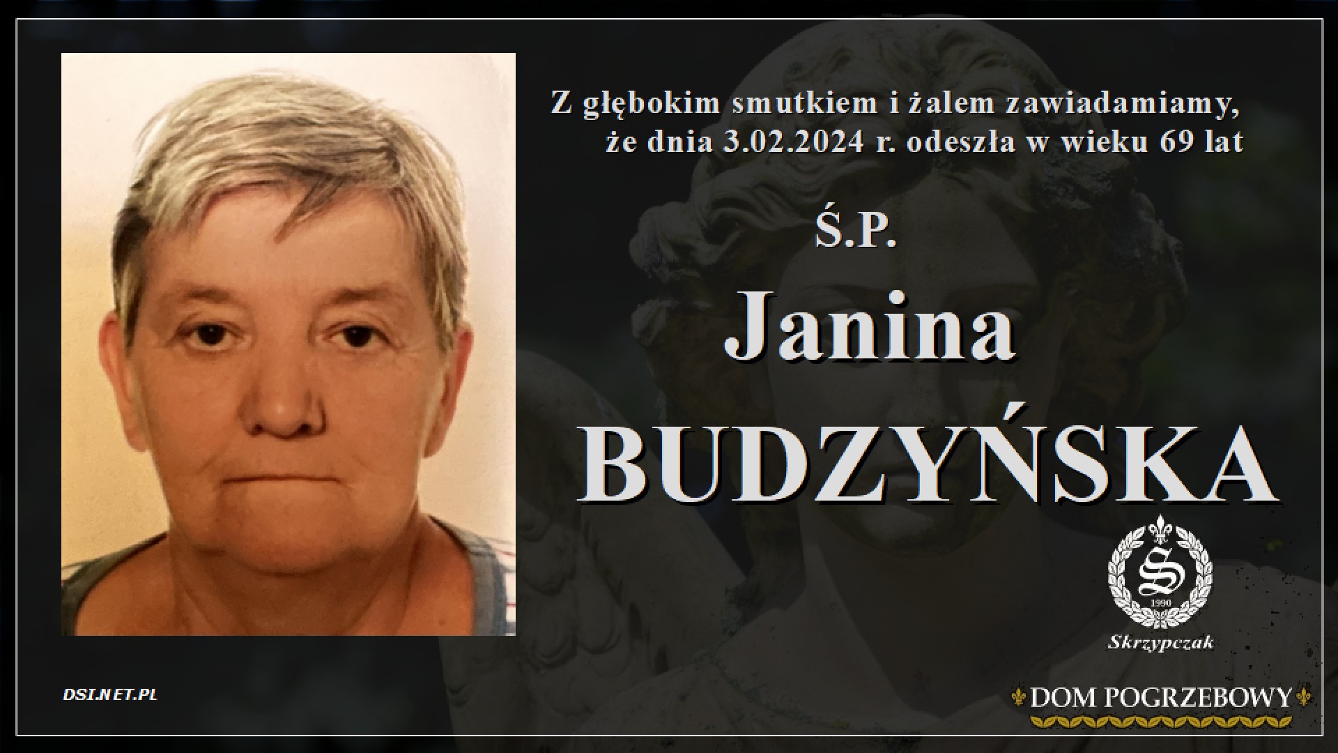 Ś.P. Janina Budzyńska