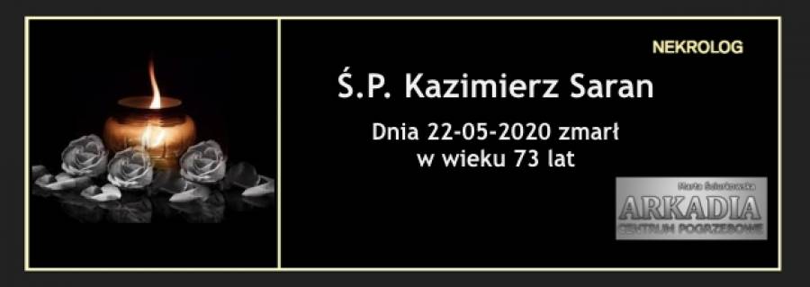 Ś.P. Kazimierz Saran