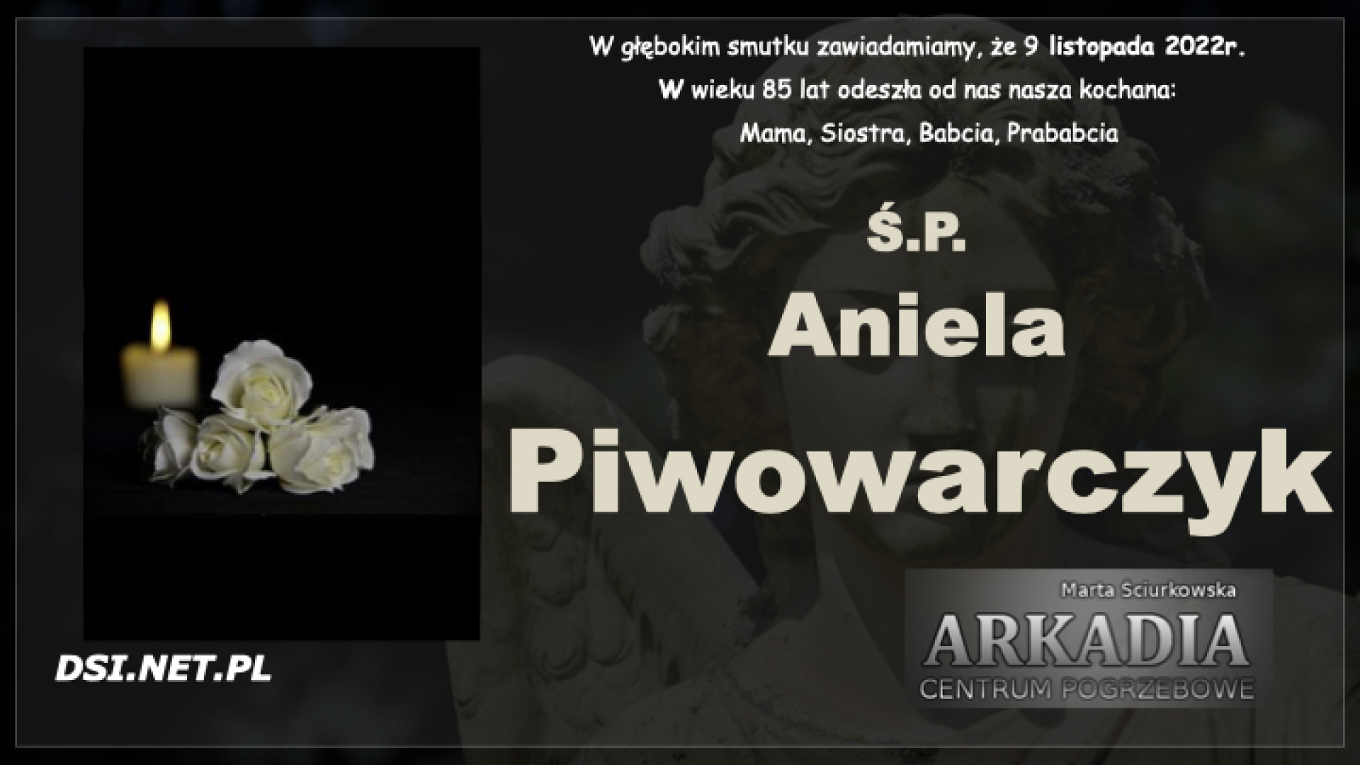 Ś.P. Aniela Piwowarczyk