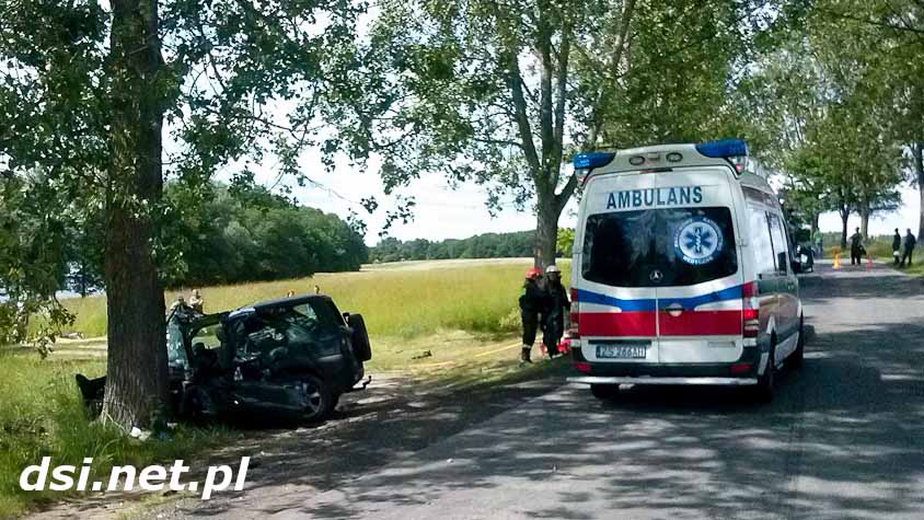 Pojazd biorący udział w wypadku. Fot. Grzegorz Skurczyński