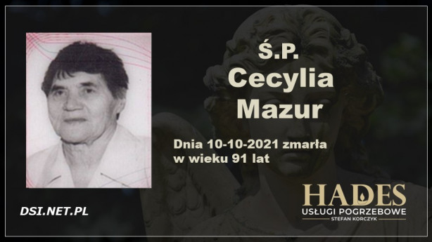 Ś.P. Cecylia Mazur