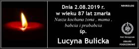 Ś.P. Lucyna Bulicka