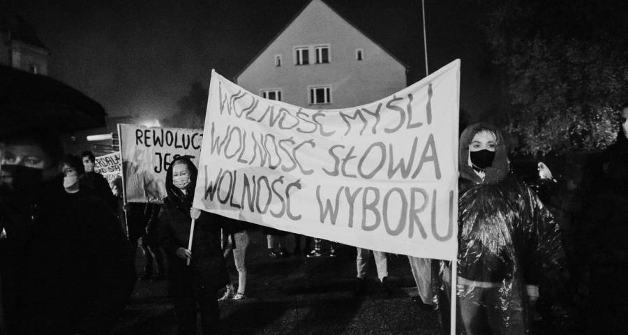 Fot. Magdalena Lenart. Protest w Drawsku Pomorskim
