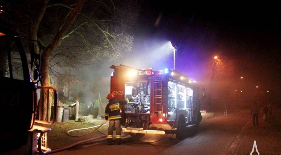 Palił się dom na Falata w Drawsku