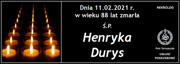 Ś.P Durys Henryka