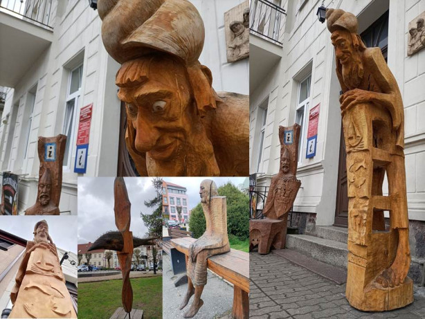 Rzeźby Edwarda Szatkowskiego ponownie cieszą oko na czaplineckim rynku. Czaplinek szykuje niespodziankę