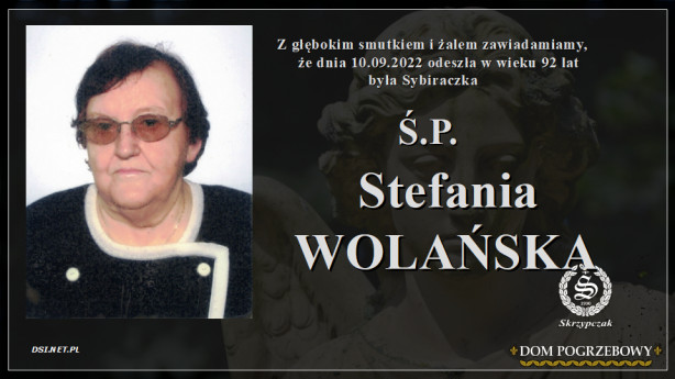Ś.P. Stefania Wolańska