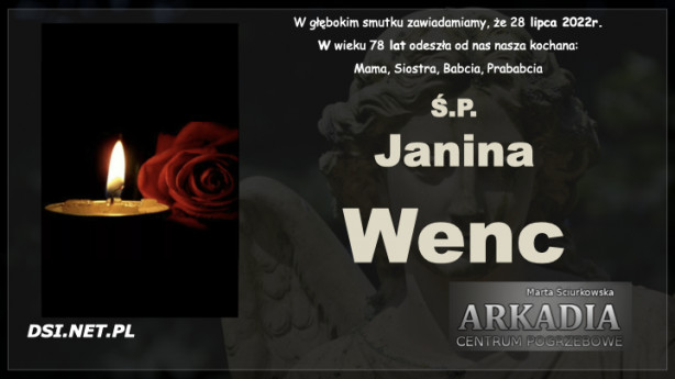 Ś.P. Janina Wenc