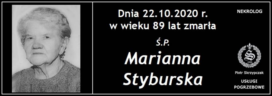Ś.P. Marianna Styburska