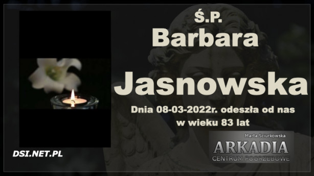 Ś.P. Barbara Jasnowska