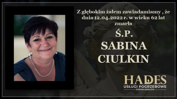 Ś.P. Sabina Ciulkin