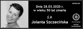 Ś.P. Jolanta Szczecińska