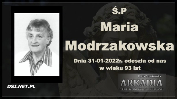 Ś.P. Maria Modrzakowska