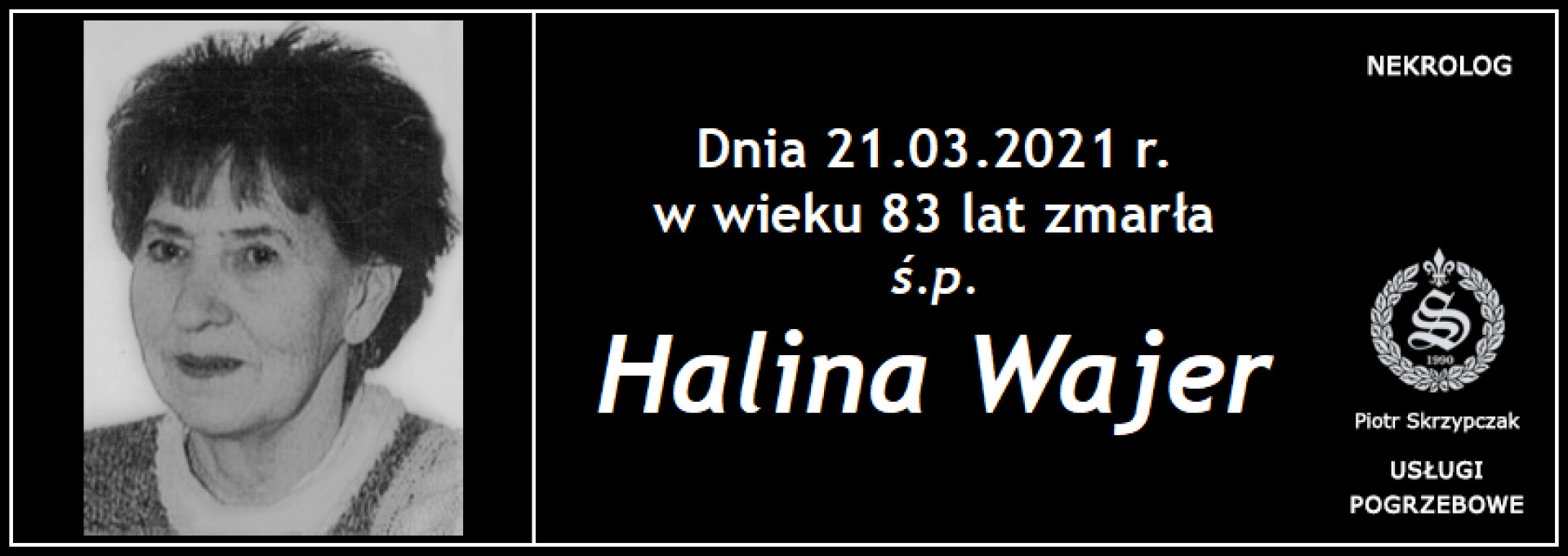Ś.P. Halina Wajer