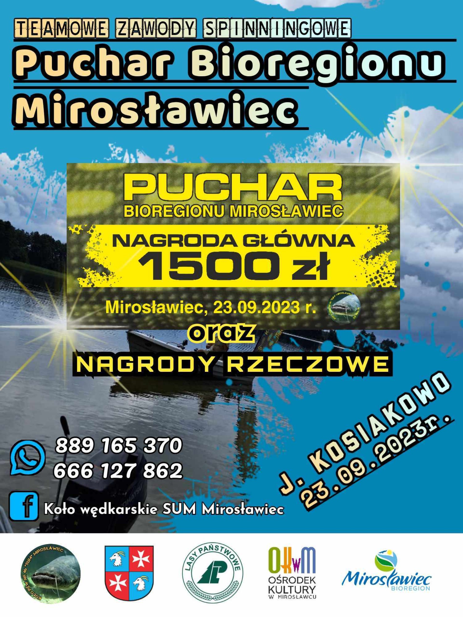 2023-09-23 Teamowe zawody spinningowe – Puchar Bioregionu Mirosławiec