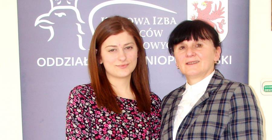 Małgorzata Tymorek z nauczycielką Grażyną Wanecką