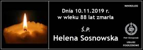 Ś.P. Helena Sosnowska