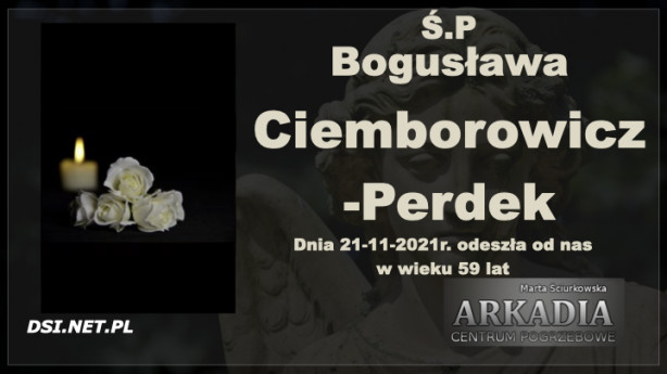 Ś.P. Bogusława Ciemborowicz-Perdek
