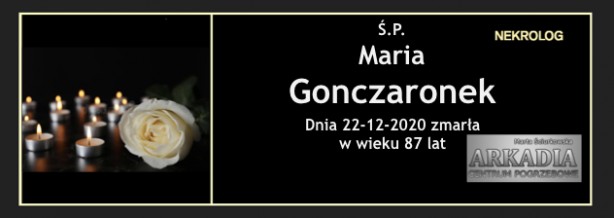 Ś.P. Maria Gonczaronek
