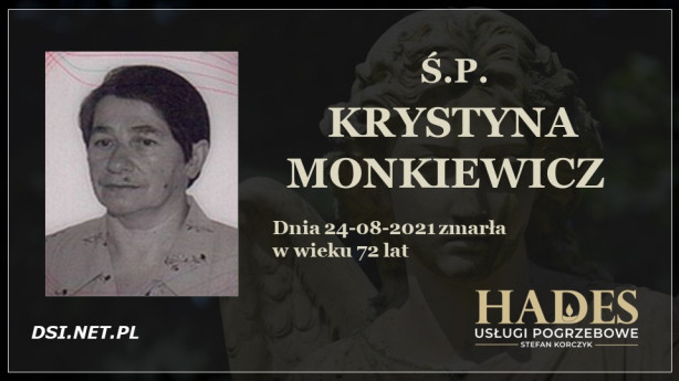 Ś.P. Krystyna Monkiewicz