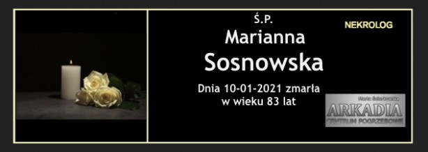 Ś.P. Marianna Sosnowska