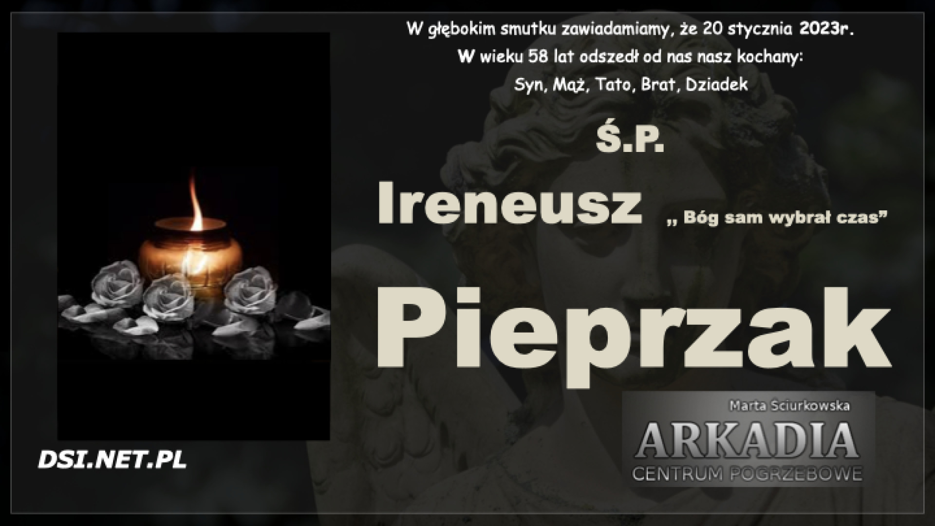 Ś.P. Ireneusz Pieprzak